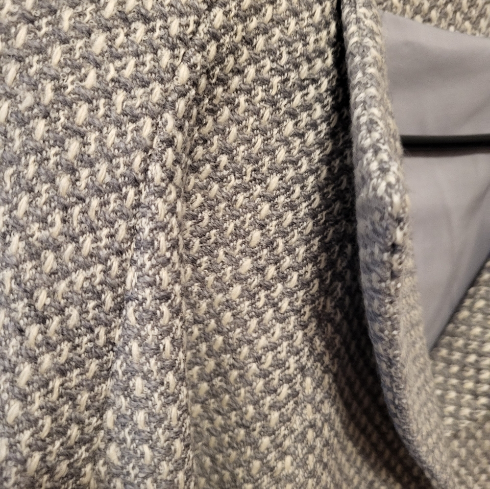 Talbots Gray Textured Three-Button Blazer - image 4